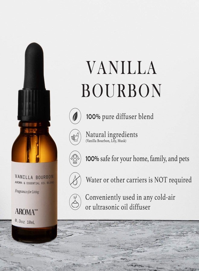 أروماتيك مزيج الزيوت العطرية AromaTech Vanilla Bourbon: علاج عطري مستوحى من الفنادق الفاخرة، برائحة حبوب الفانيليا والبوربون وبراميل البلوط، لأجهزة التبخير بالموجات فوق الصوتية وأجهزة الاستنشاق - 10 مل - Image 3